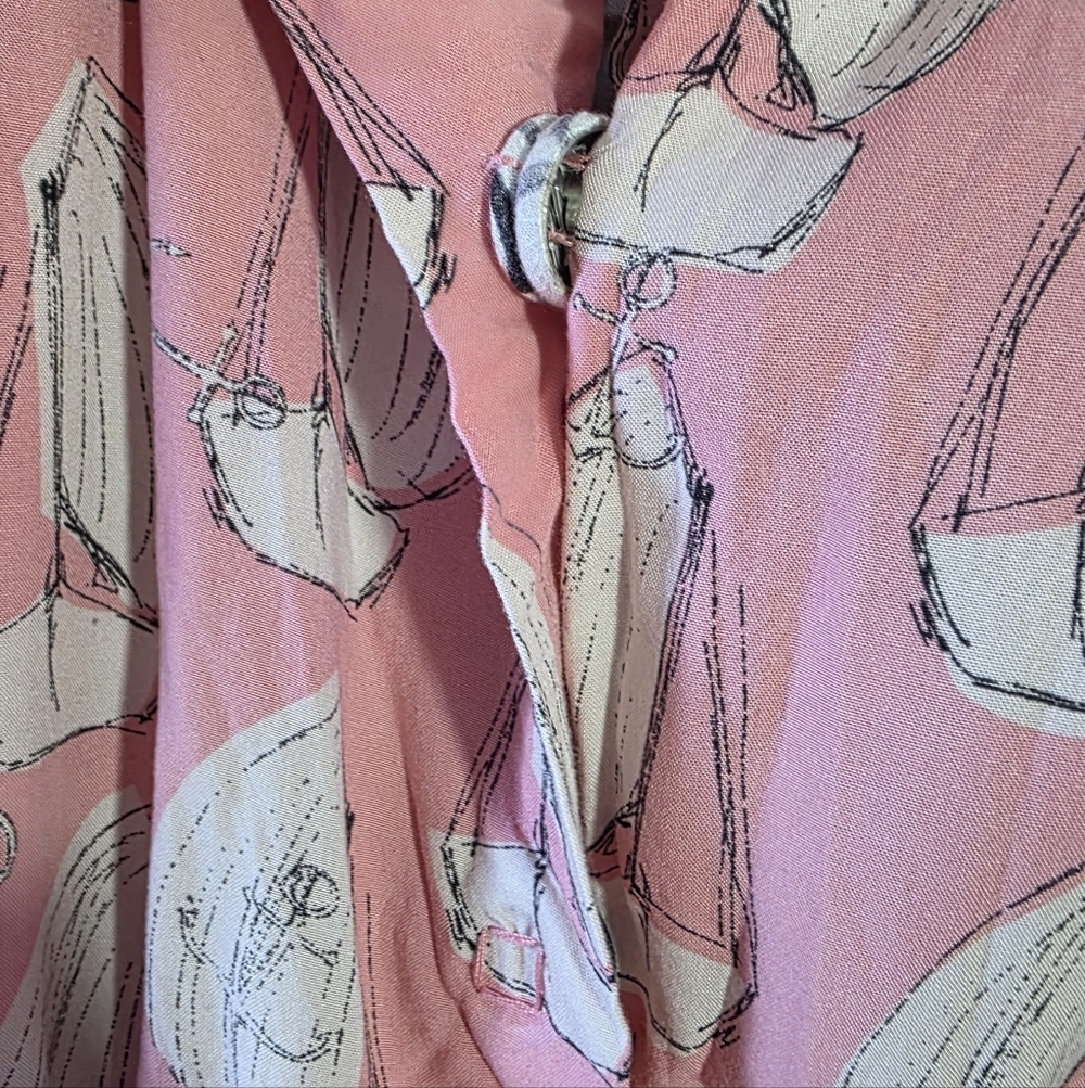 Maeve Anthropologie Pink Summer Romper XS Beach Chic Cottagecore - Picture 5 of 8